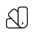 Set of paint color swatches with different shades