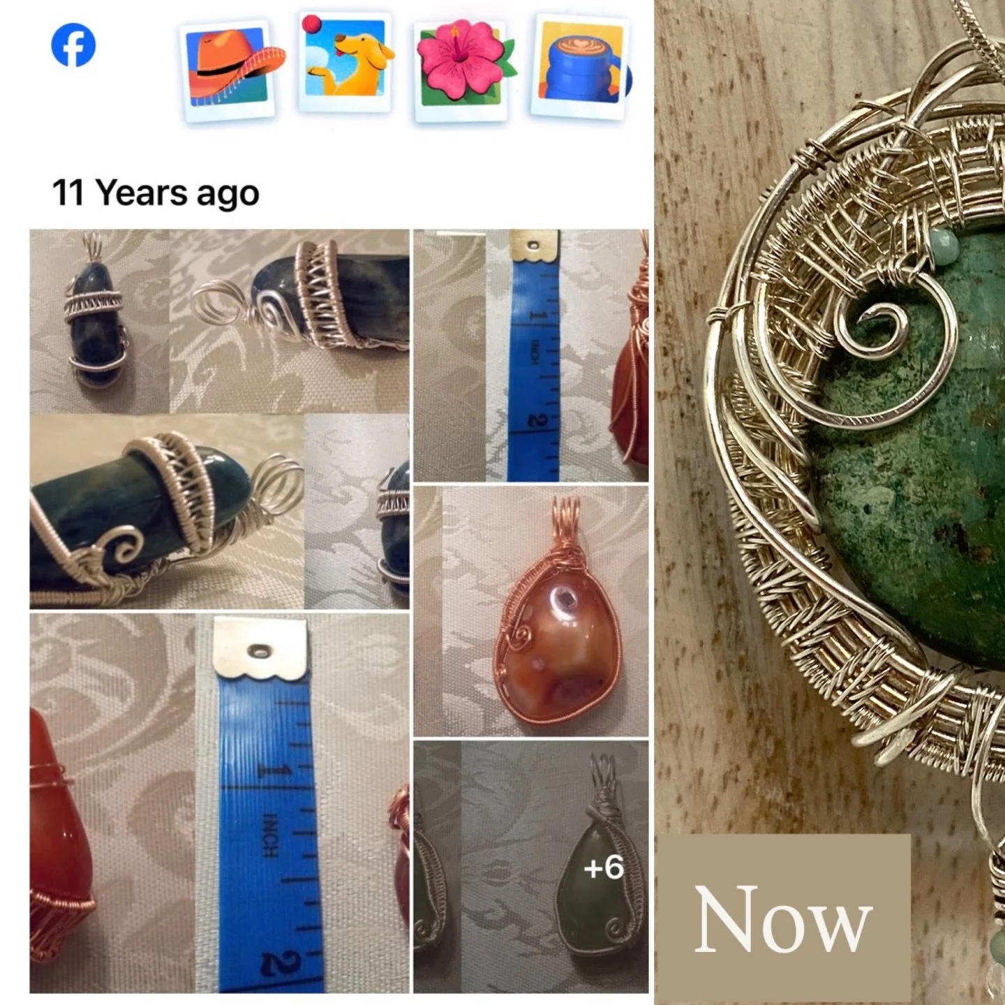 Facebook decided to remind me what I was doing 11 years ago. I don&rsquo;t think 19 year old me could&rsquo;ve ever imagined us coming this far let alone still making jewelry 😂

You never know where your passion will lead you, but you should always 