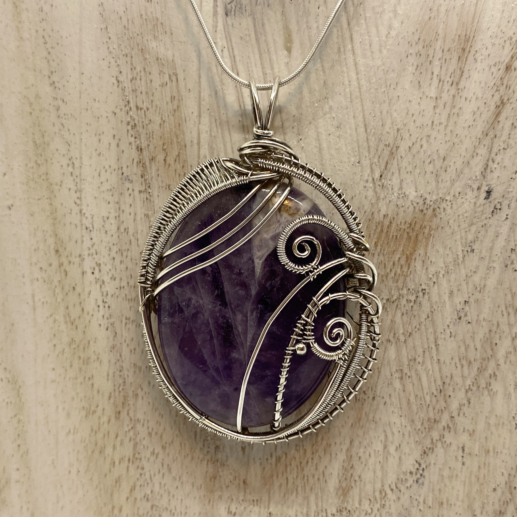 Amethyst in Sterling