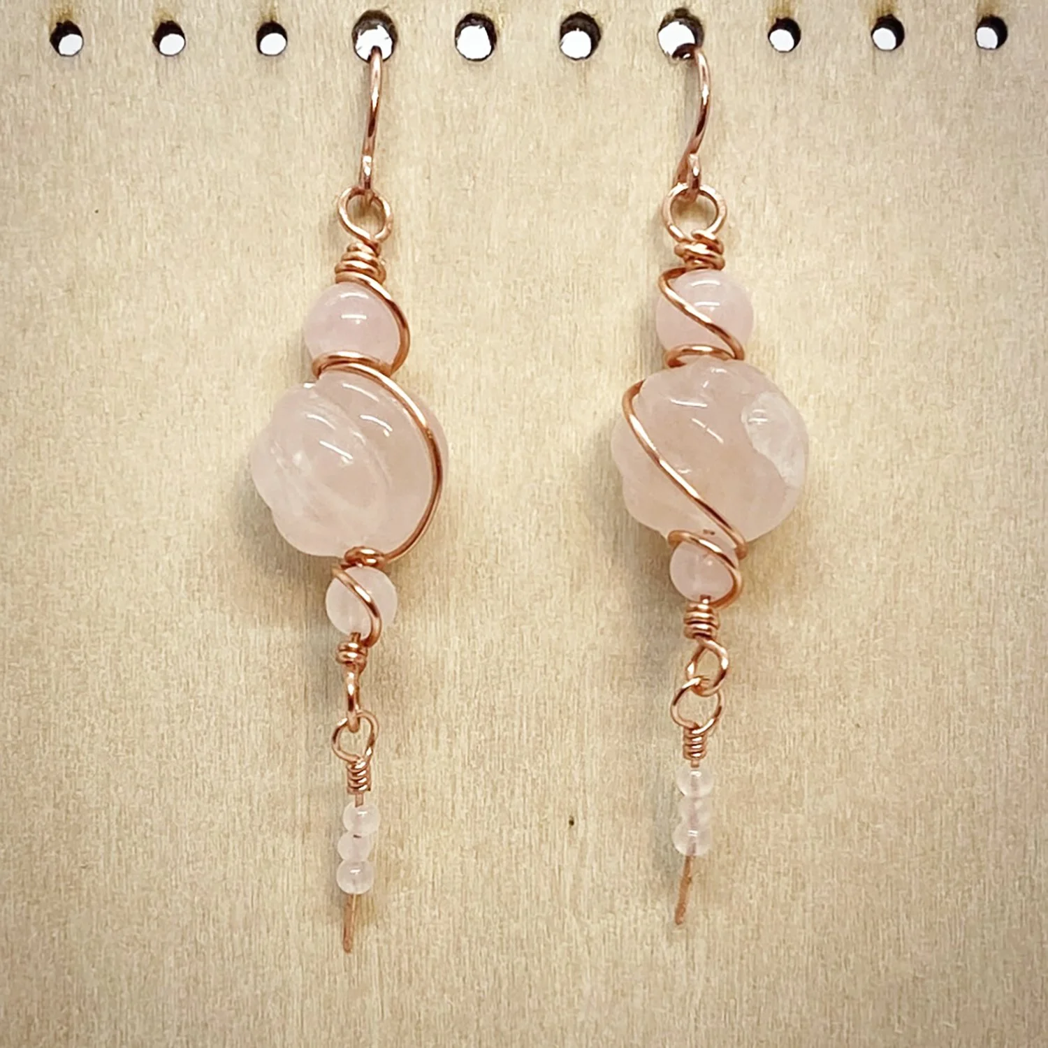 Rose Quartz Earrings