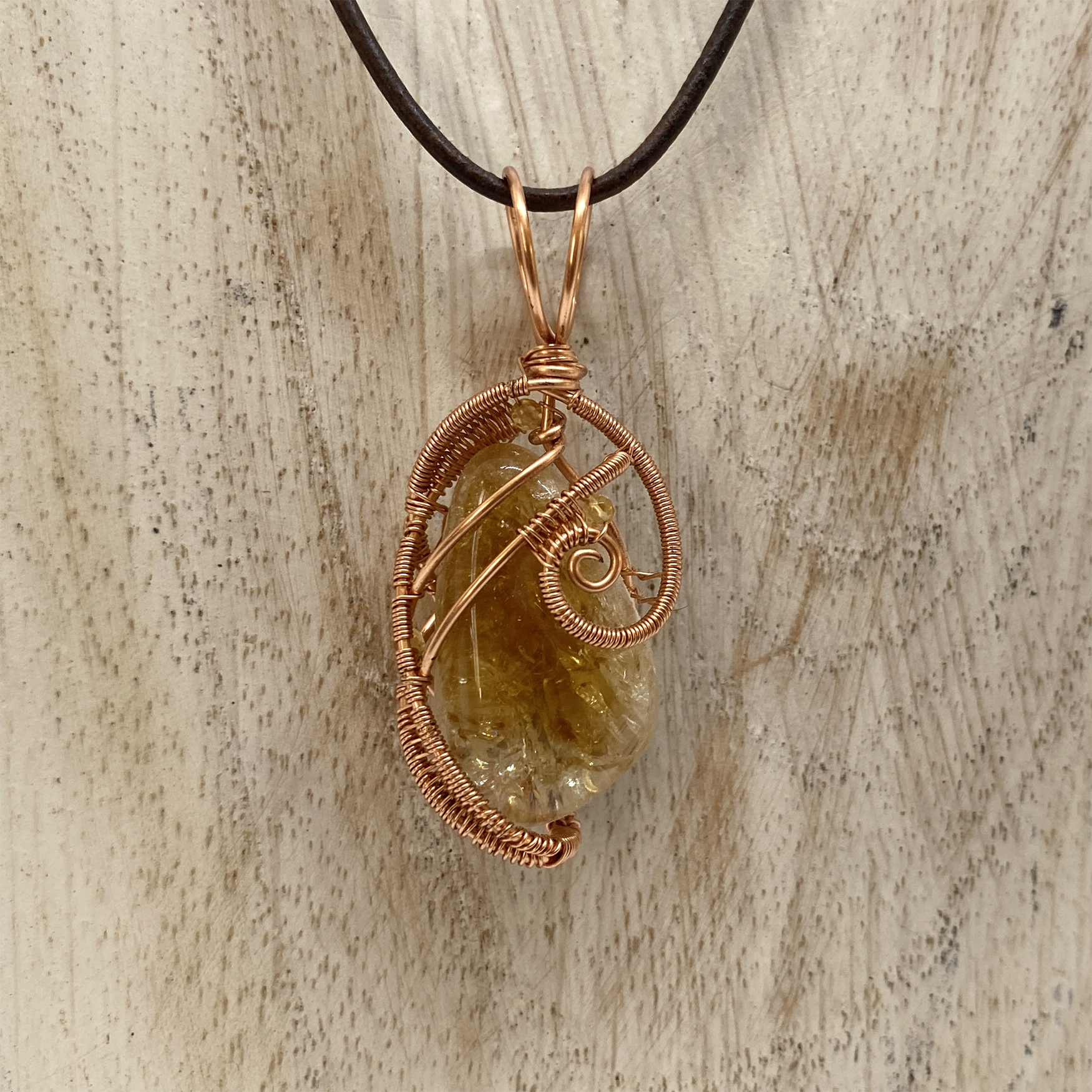 Citrine in Copper