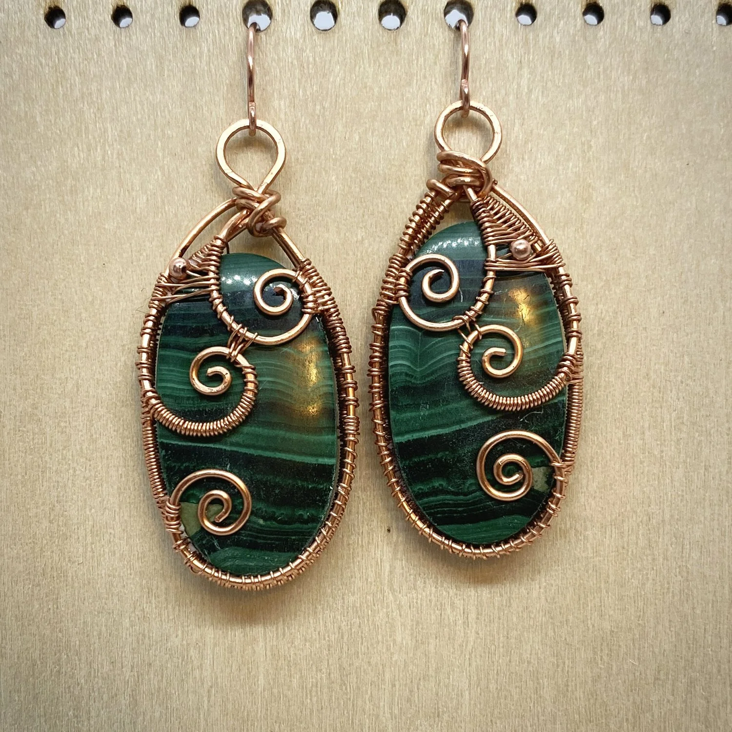 Malachite Earrings