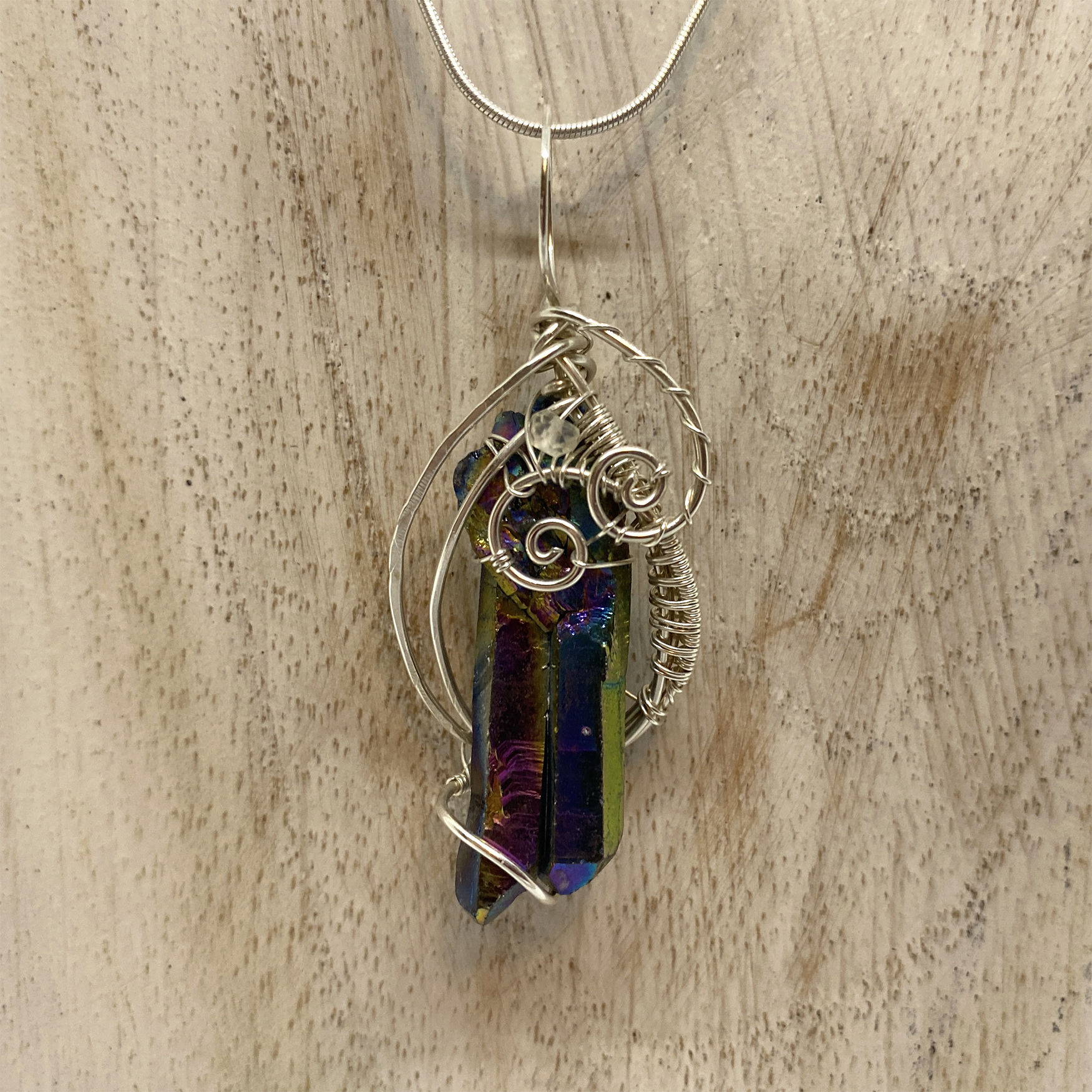 Titanium Quartz in Sterling