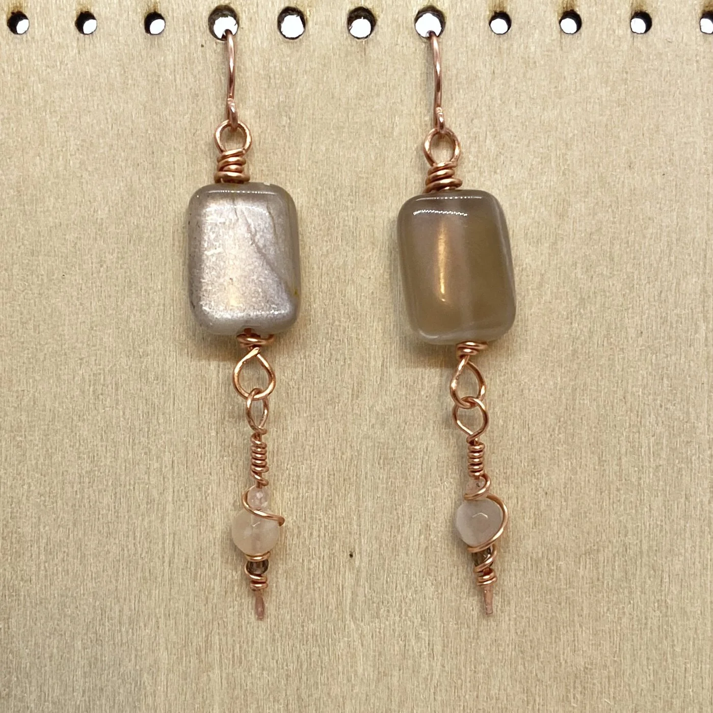 Black Moonstone Earrings