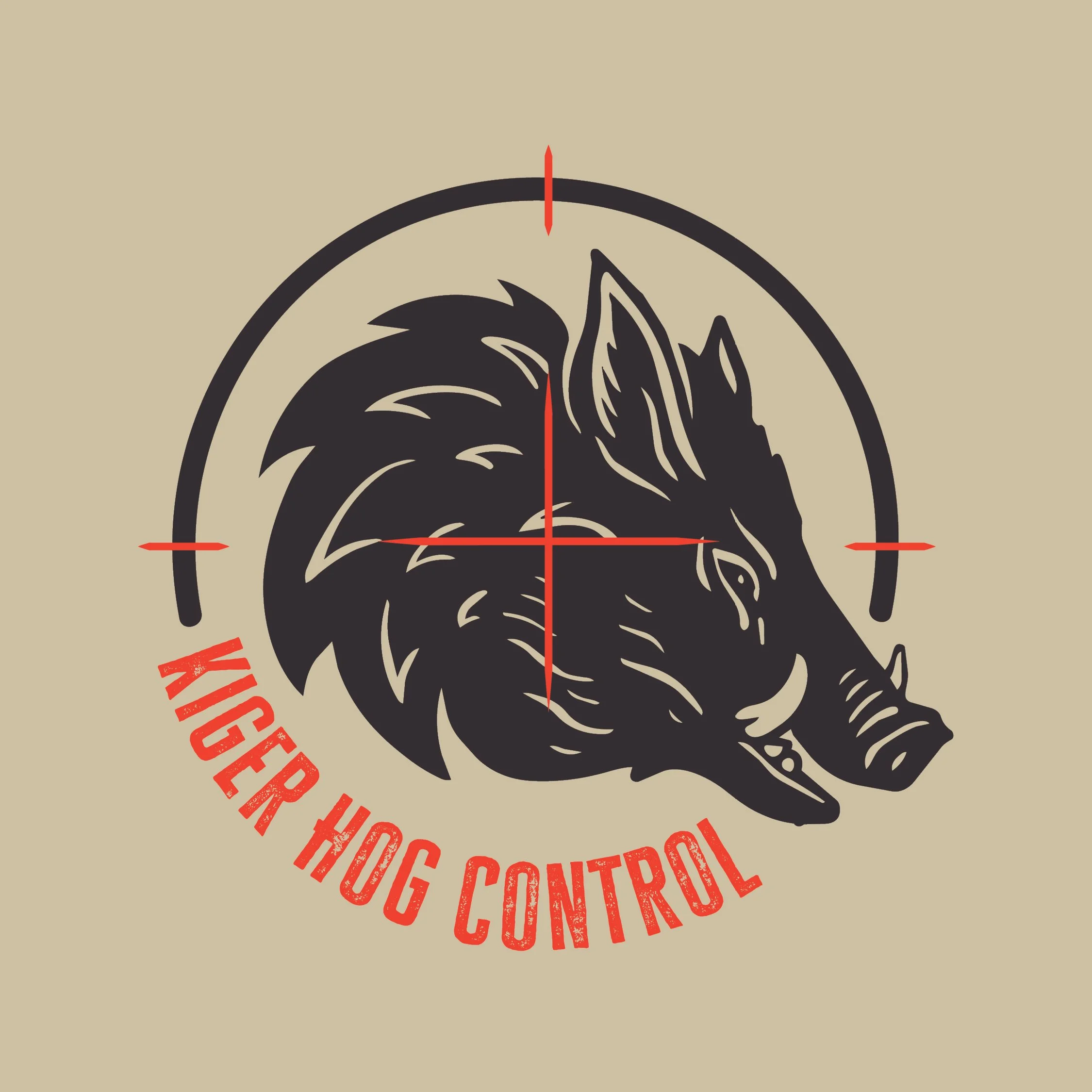 Kiger Hog Control 
Full Logo Design