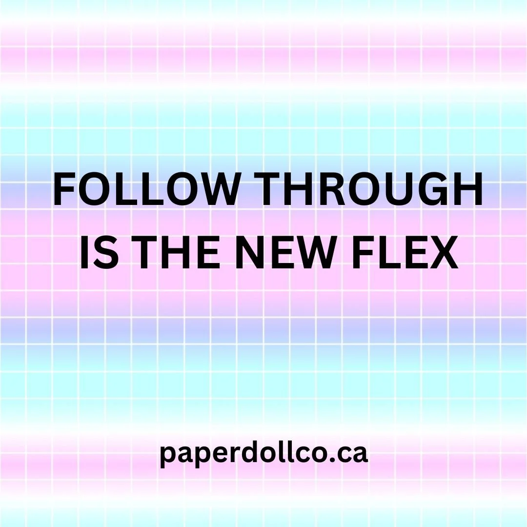 Follow Through Is the New Flex