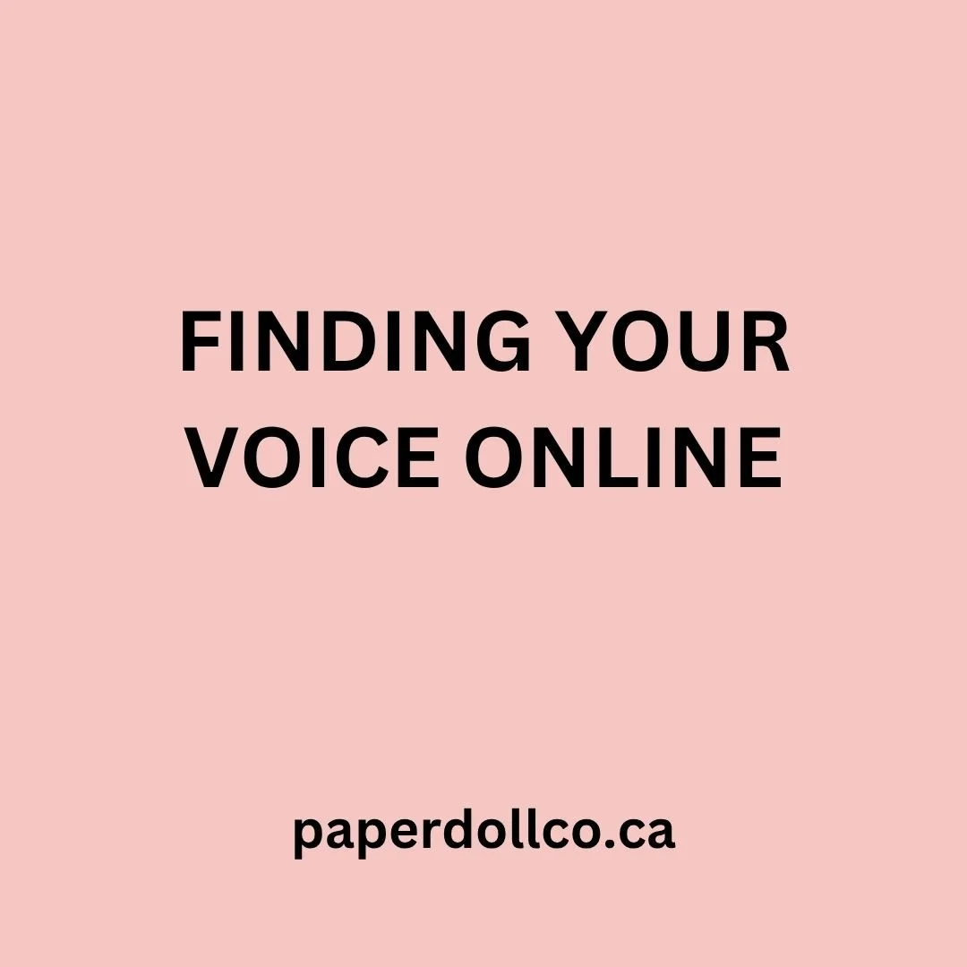 Finding Your Voice Online