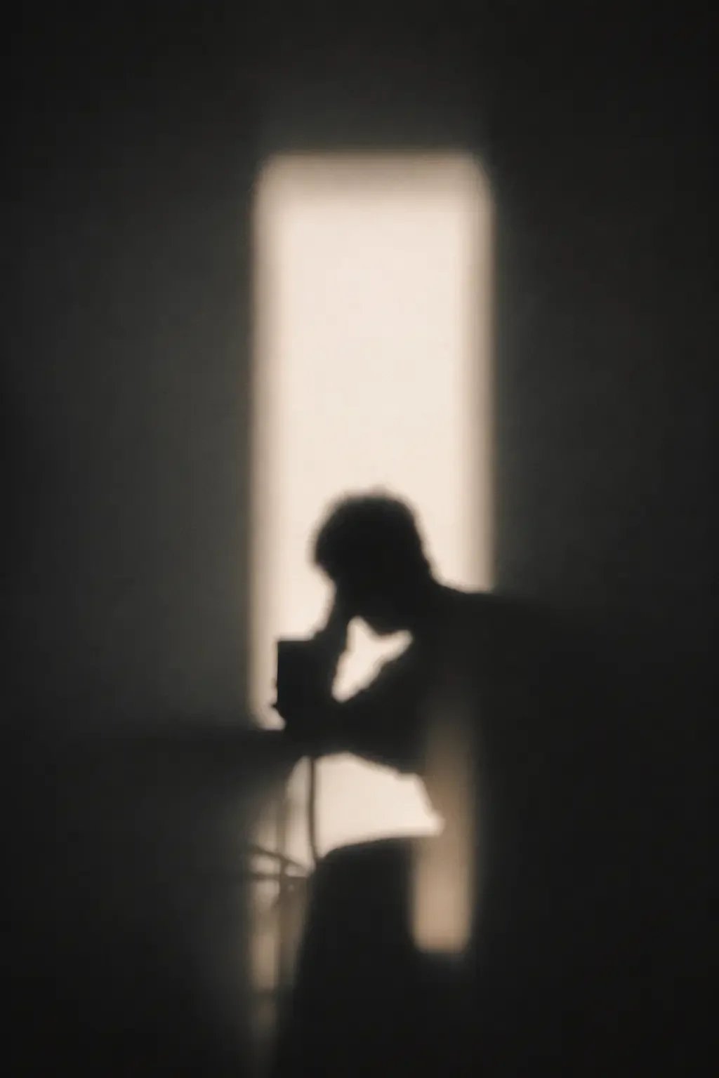 Man sitting alone in a dim room representing stress, emotional withdrawal and pressure in fatherhood.