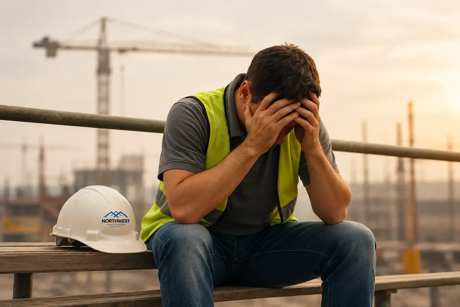 Man reflecting on the pressures of work, fatherhood and providing for his family.