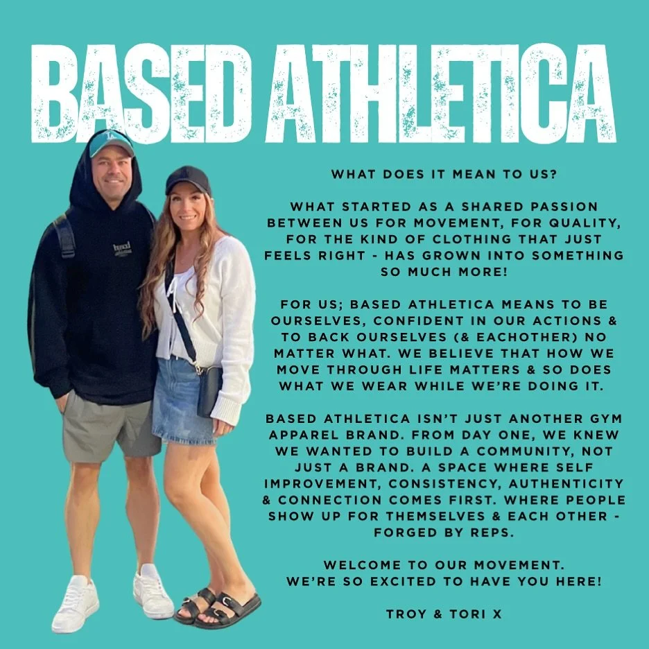 What does Based mean to us? ✨

#basedathletica #gymapparel #morethanclothing #builtonpassion #purposedriven #gymwear #performancewear #buildingdreams #couplegoals #forgedbyreps