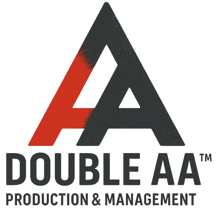 Identity design: DOUBLE AA PRODUCTION & MANAGEMENT