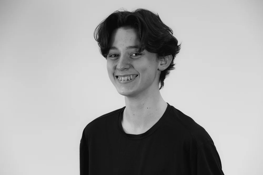 A monochrome portrait