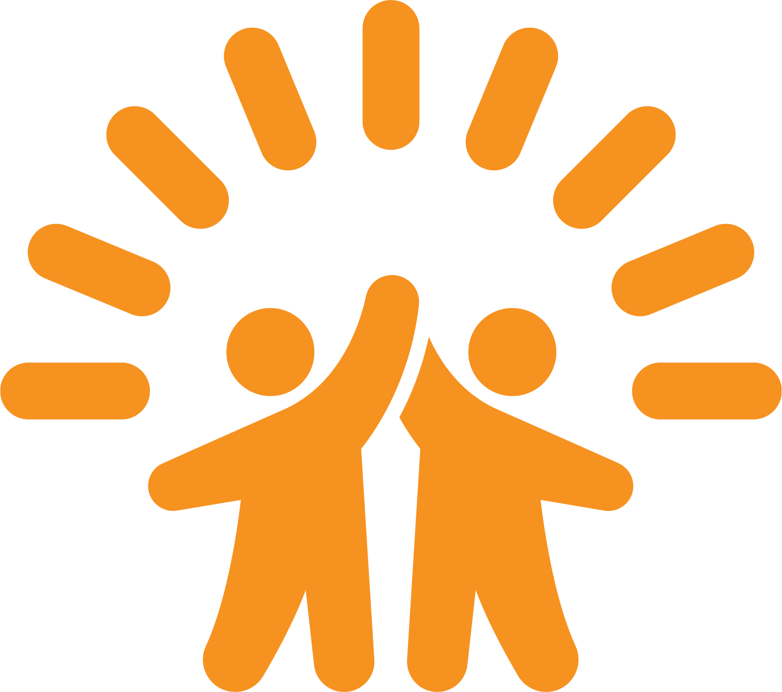 Among Friends Adult Day Center Icon Orange