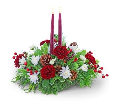 Winter Candle Centerpiece