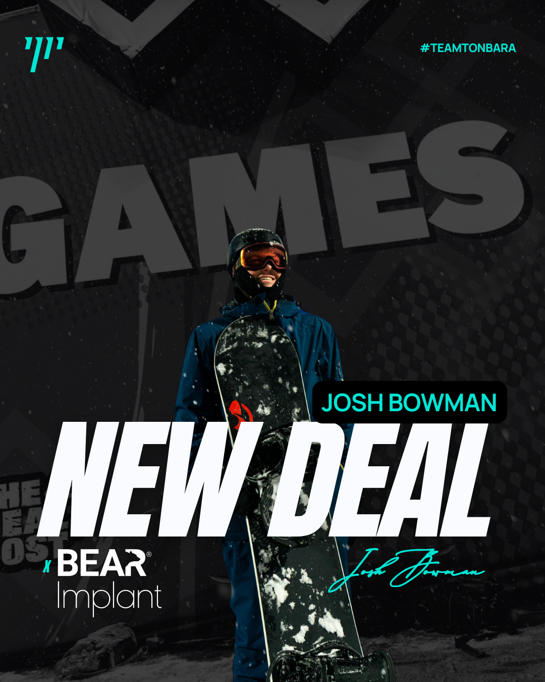 Josh Bowman Extends with Bear Implants