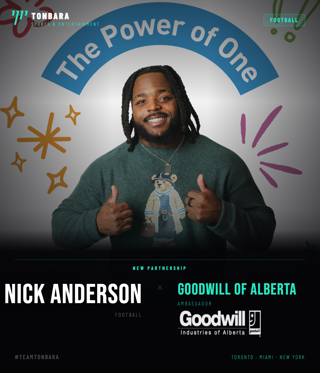 Edmonton Elks Star Nick Anderson Partners with Goodwill Alberta for Spring Cleaning Campaign