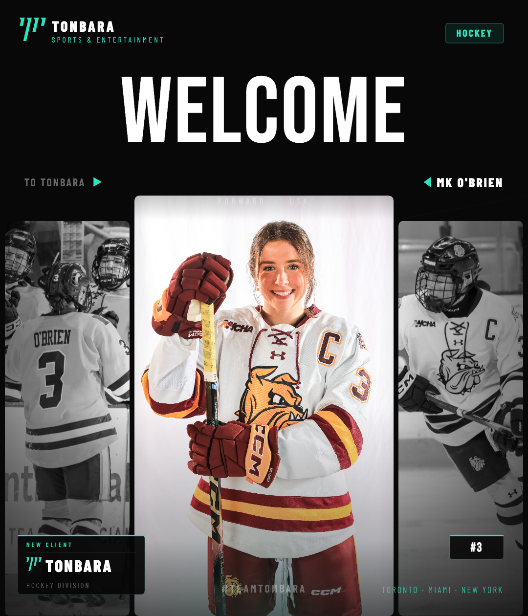Tonbara Sports Signs Minnesota Duluth Captain MK O'Brien