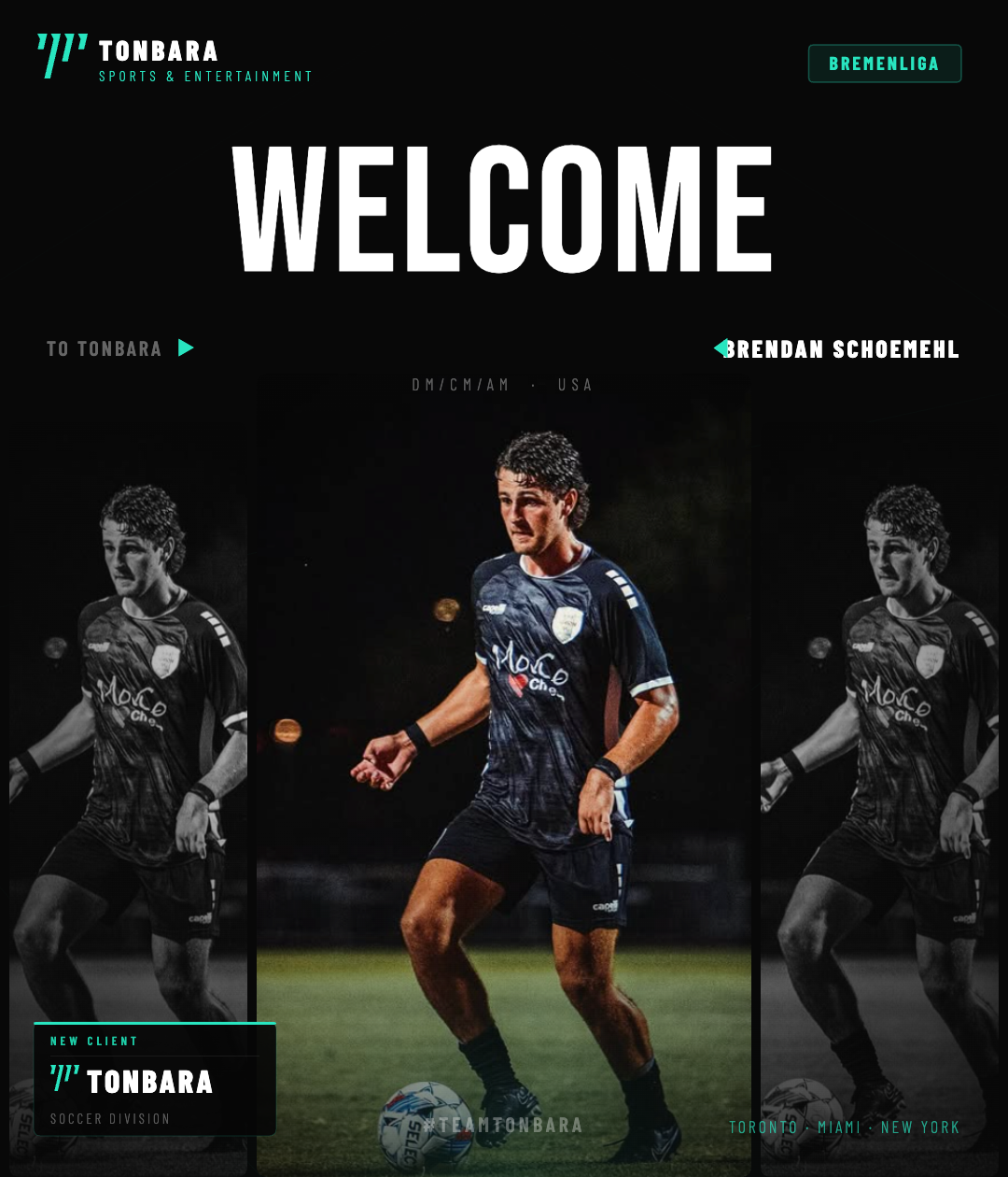 Tonbara Sports Signs Werder Bremen III Midfielder Brendan Schoemehl