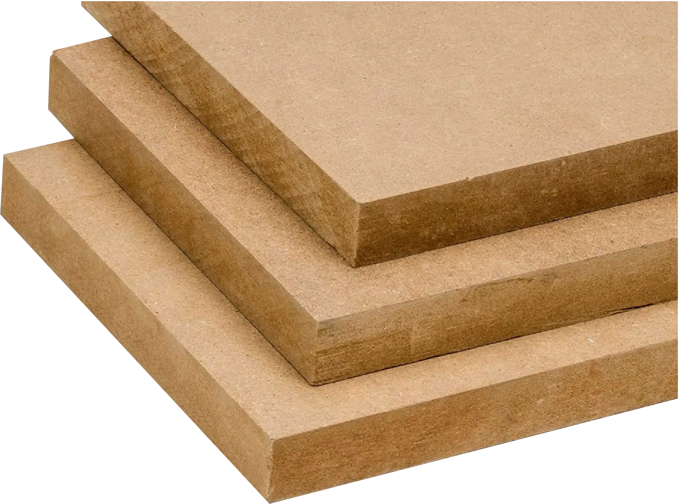 Stacked rectangular wooden boards in varying sizes from small to large, showing three layers with light to mid-tone wood finishes.