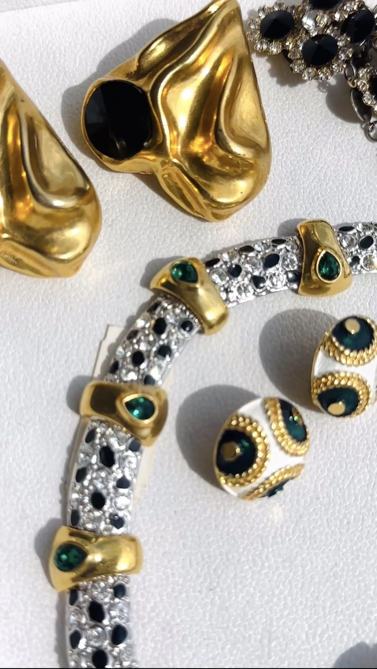 Cabouchon necklace featured as part of the C collection in the IFÉYA ABCs of Vintage Jewelry