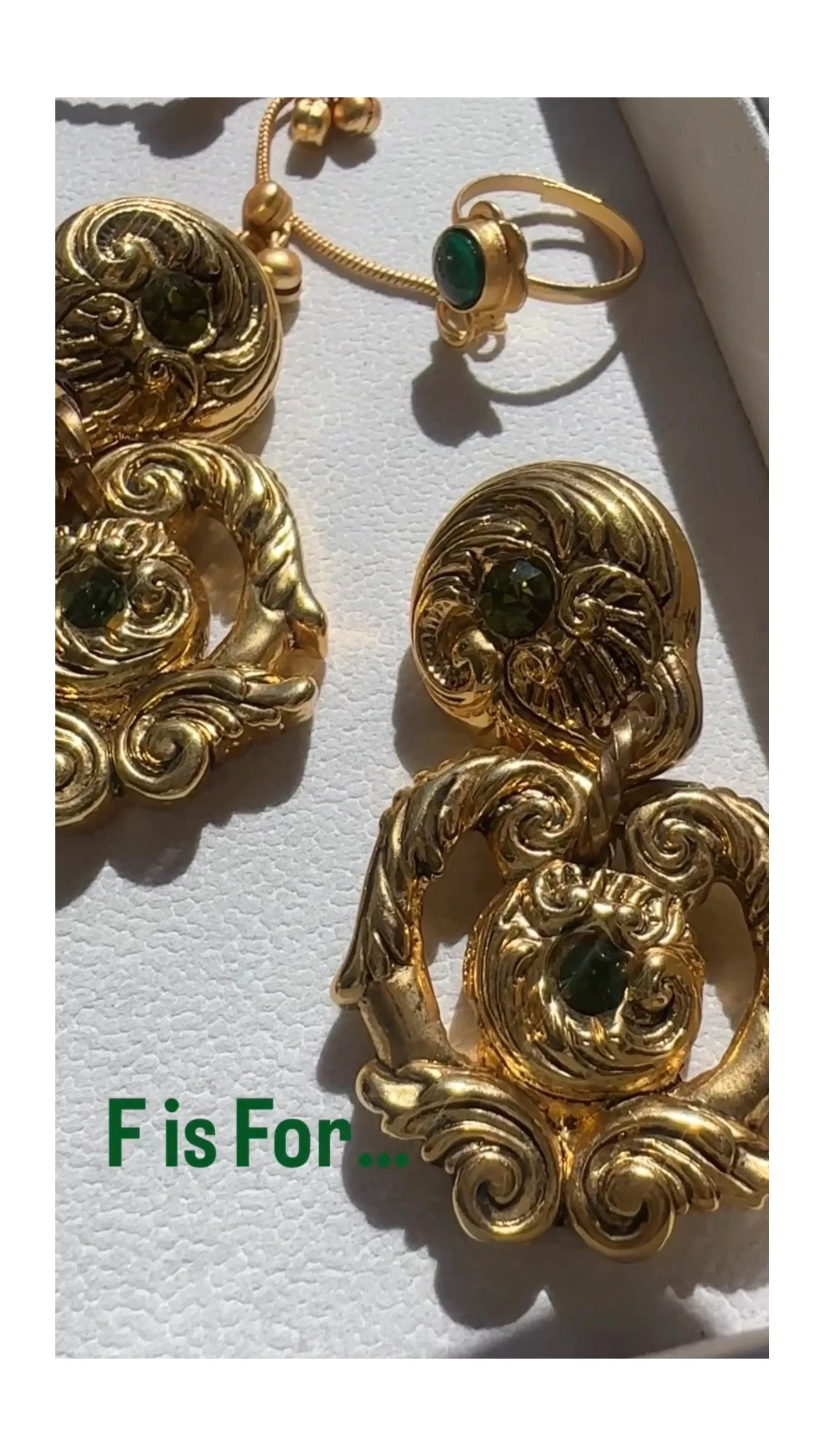 Frederic Volle earrings  featured in the F collection of IFEYA ABCs of Vintage Jewelry