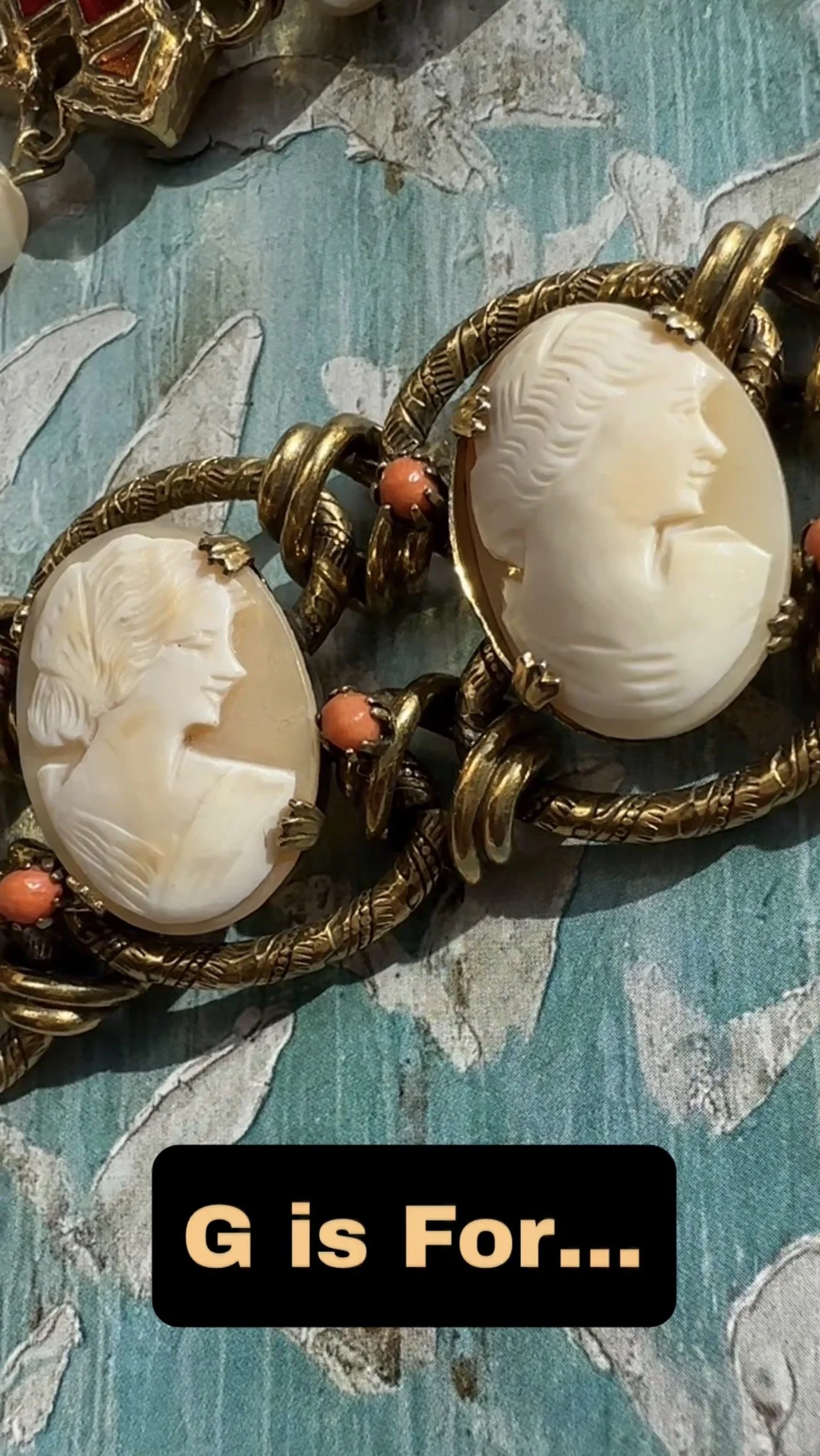 Vintage Guy Laroche and Gontie jewelry are featured in the IFEYA ABCs of Vintage Jewelry
