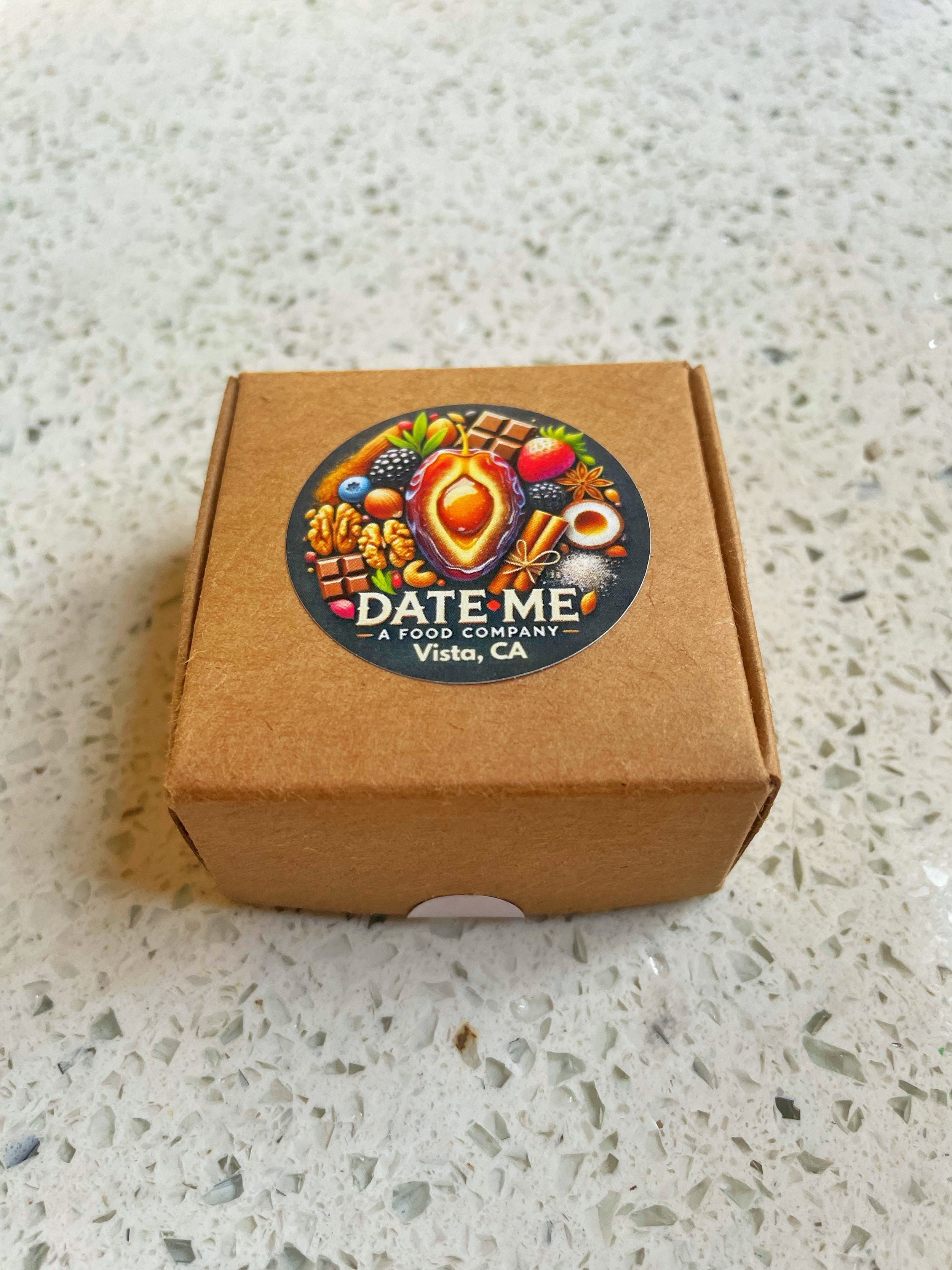 Ring Box filled with stuffed medjool dates.