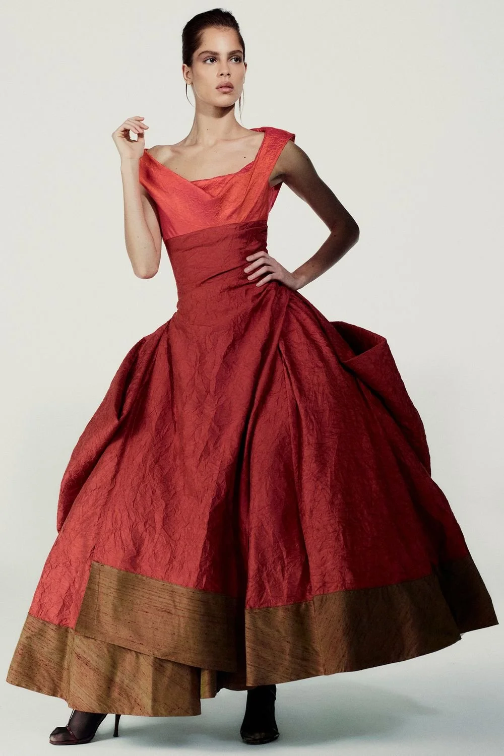 Christopher John Rogers Fall 2026 red dress