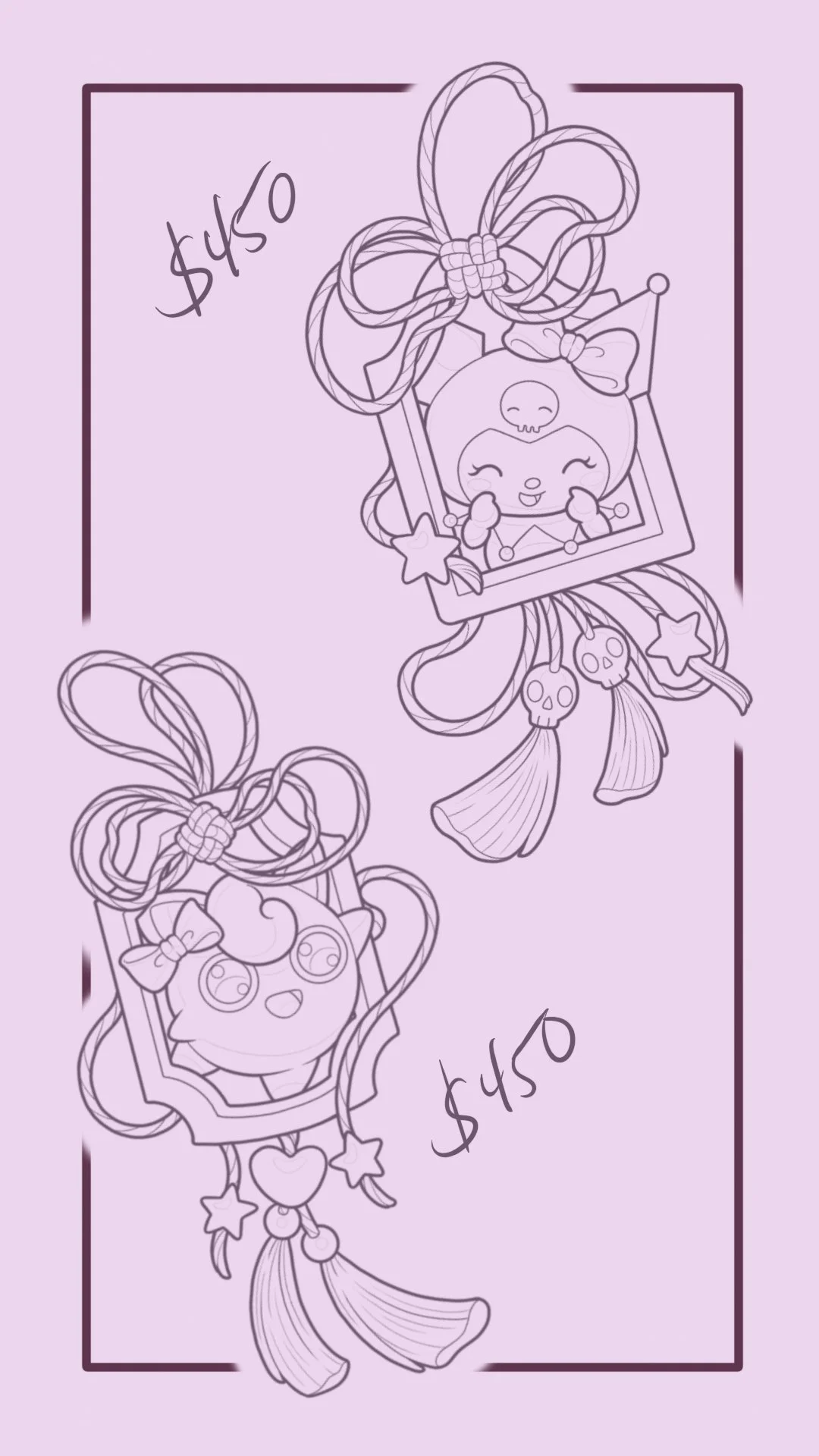 Kuromi & Jigglypuff Omamori