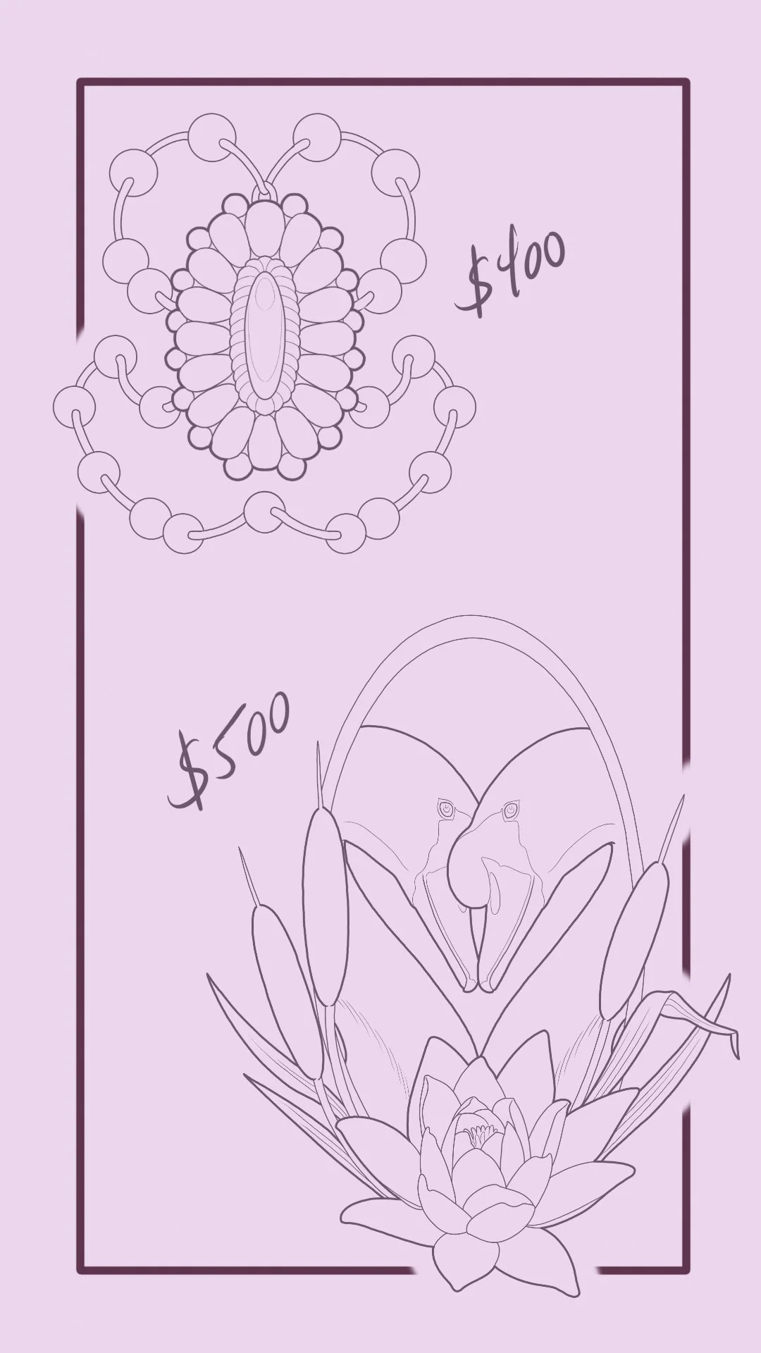 Turquoise Pendant & Swans