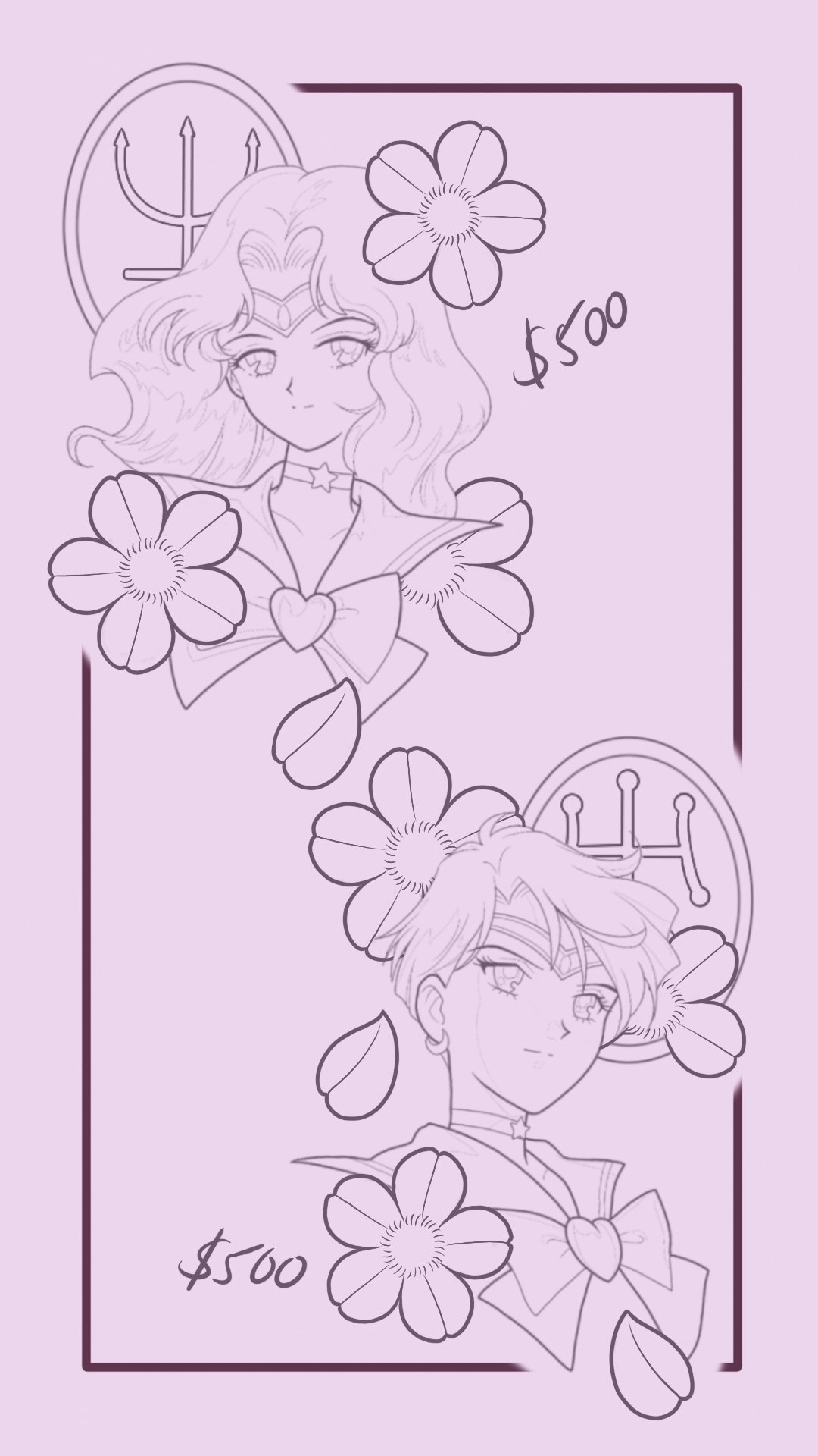 Sailor Neptune & Sailor Uranus