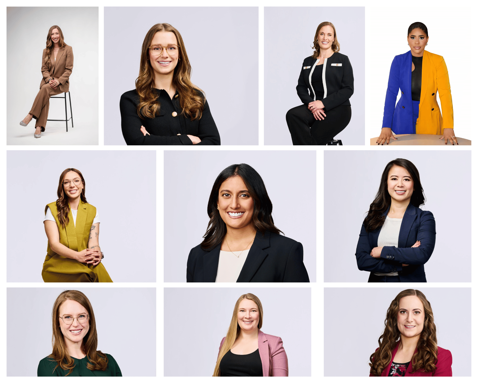 Ten women who are winners of the YWE awards