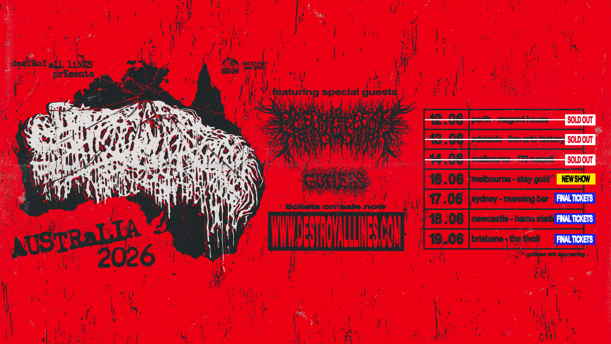 [#MusicMondays]: SANGUISUGABOGG (US) Add New Show At Stay Gold; Melbourne Tour Begins On June 12.