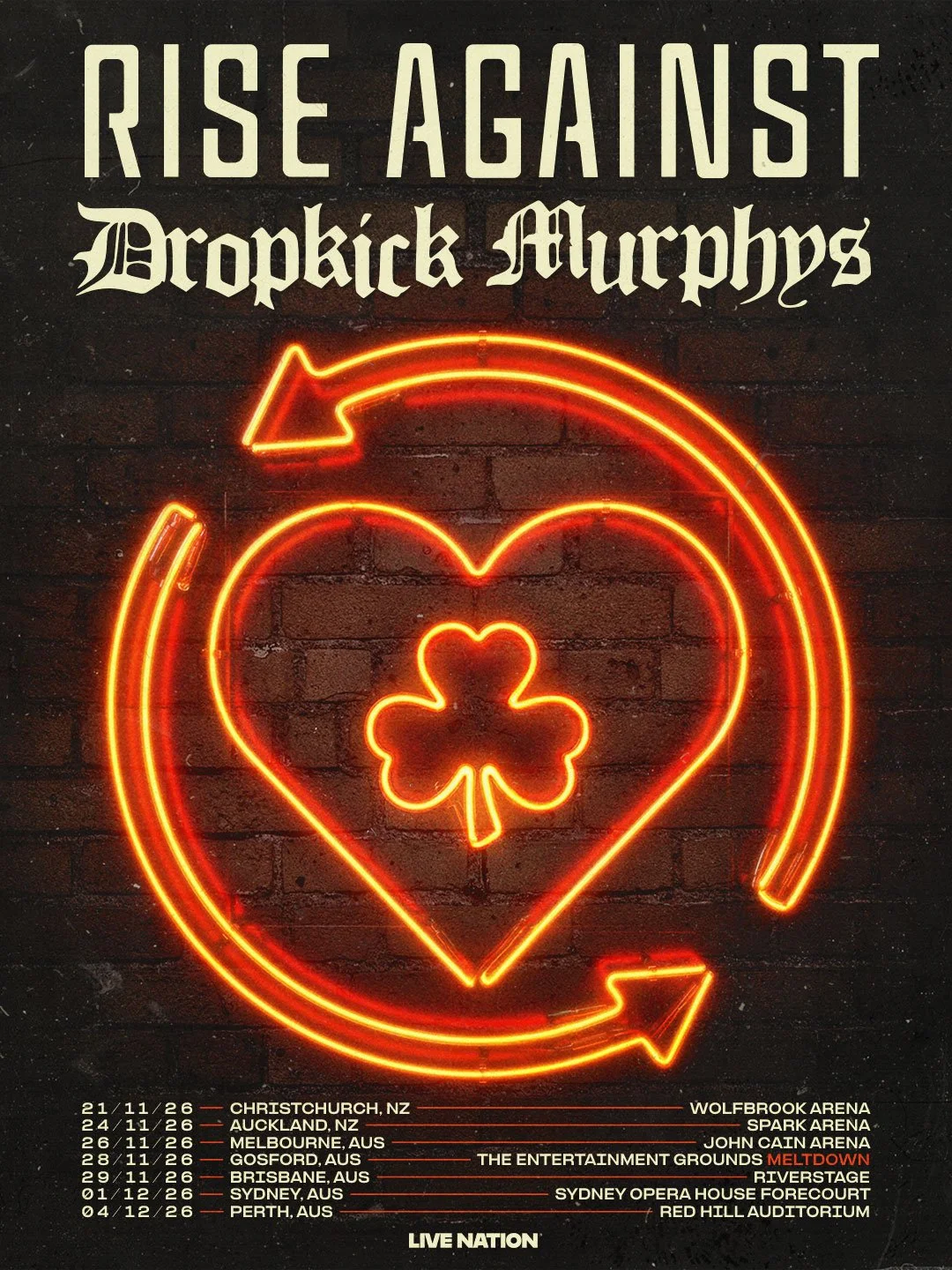 [Heavy News] RISE AGAINST (US) Announce Double-Headline Tour w/ DROPKICK MURPHY’S (US). 