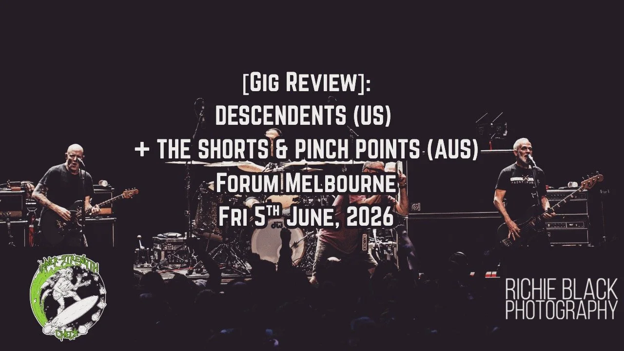 [ #gigreview ]: @descendents 'Run Down Under' Australian Tour @ @forummelbourne Fri 5th June, 2026. 

Words: Brady Irwin
Photography: @richie_black_photography 
Organised By/With Thanks To: 
@sbmpresents / @maricmediaaus 

LINK: 

www.innerstrengthch