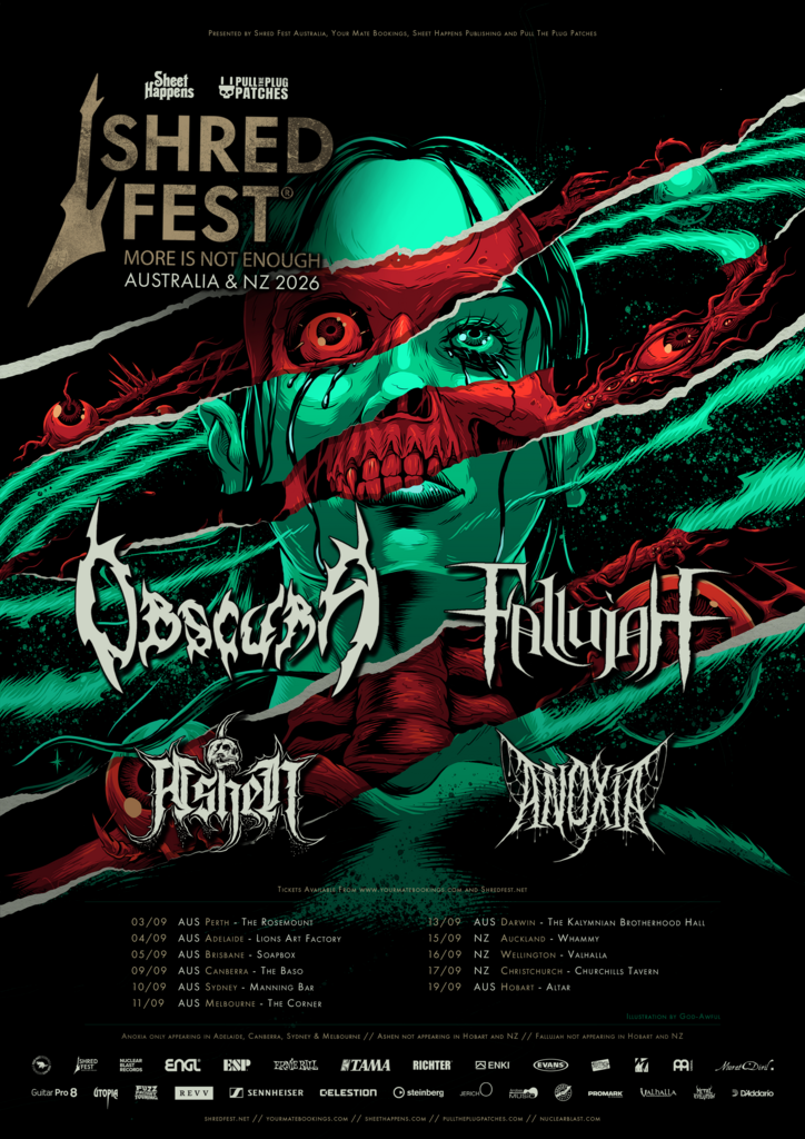 [Gig Review] Shredfest Melbourne: OBSCURA (GER), FALLUJAH(USA) &amp; Supports @The Corner Hotel(AU), 11.09.2026.