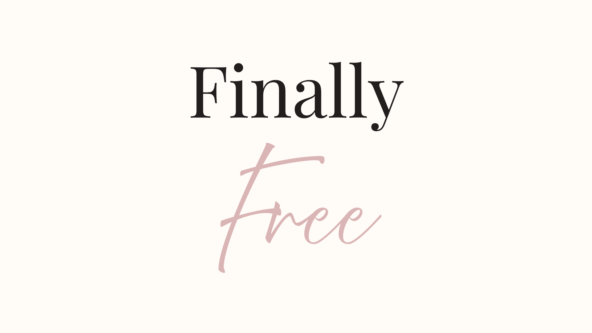 Finally Free: 12-Week Emotional Healing Group Coaching Program
