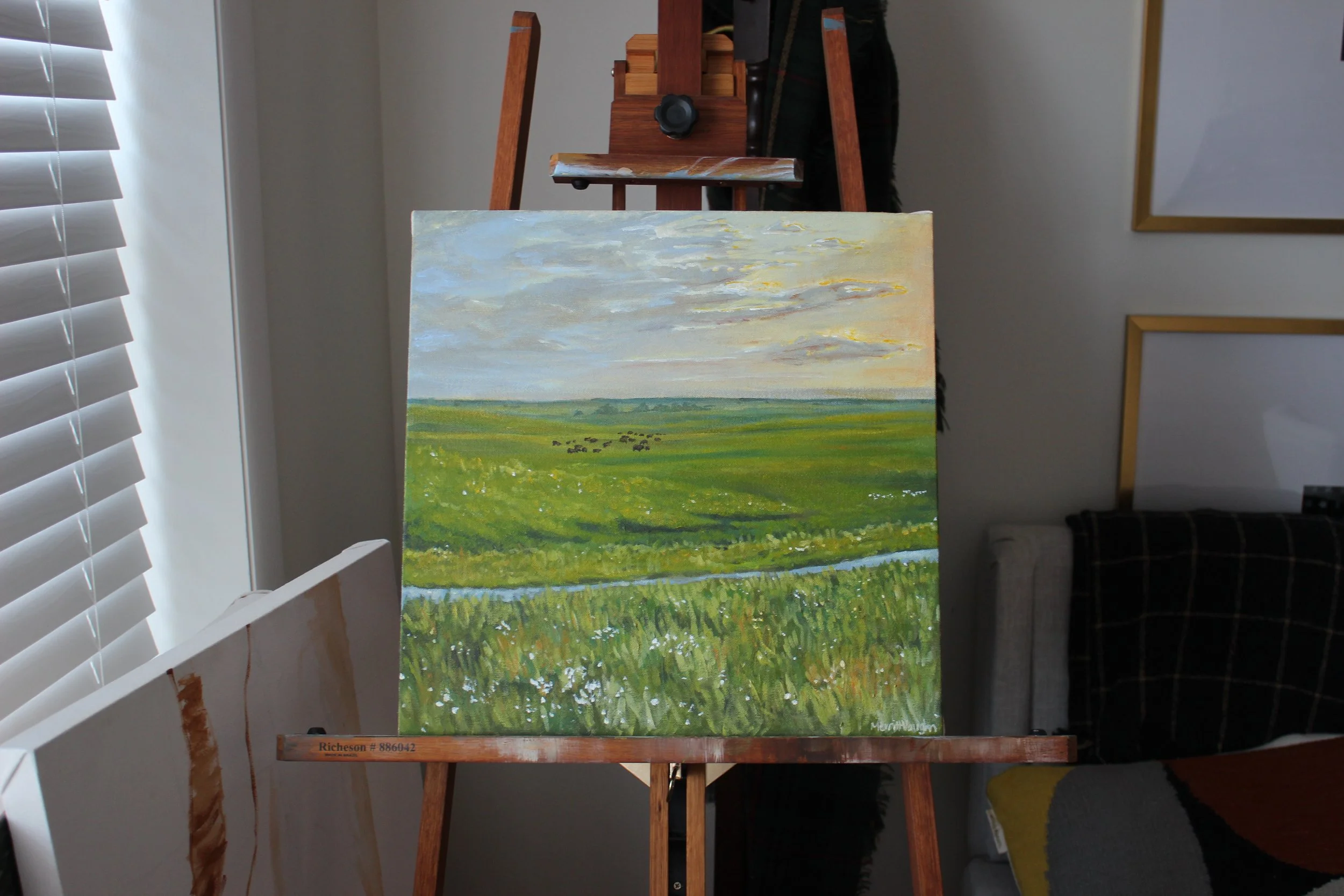 “Greenwood County”, Acrylic on Canvas, 15”x15”, 2025