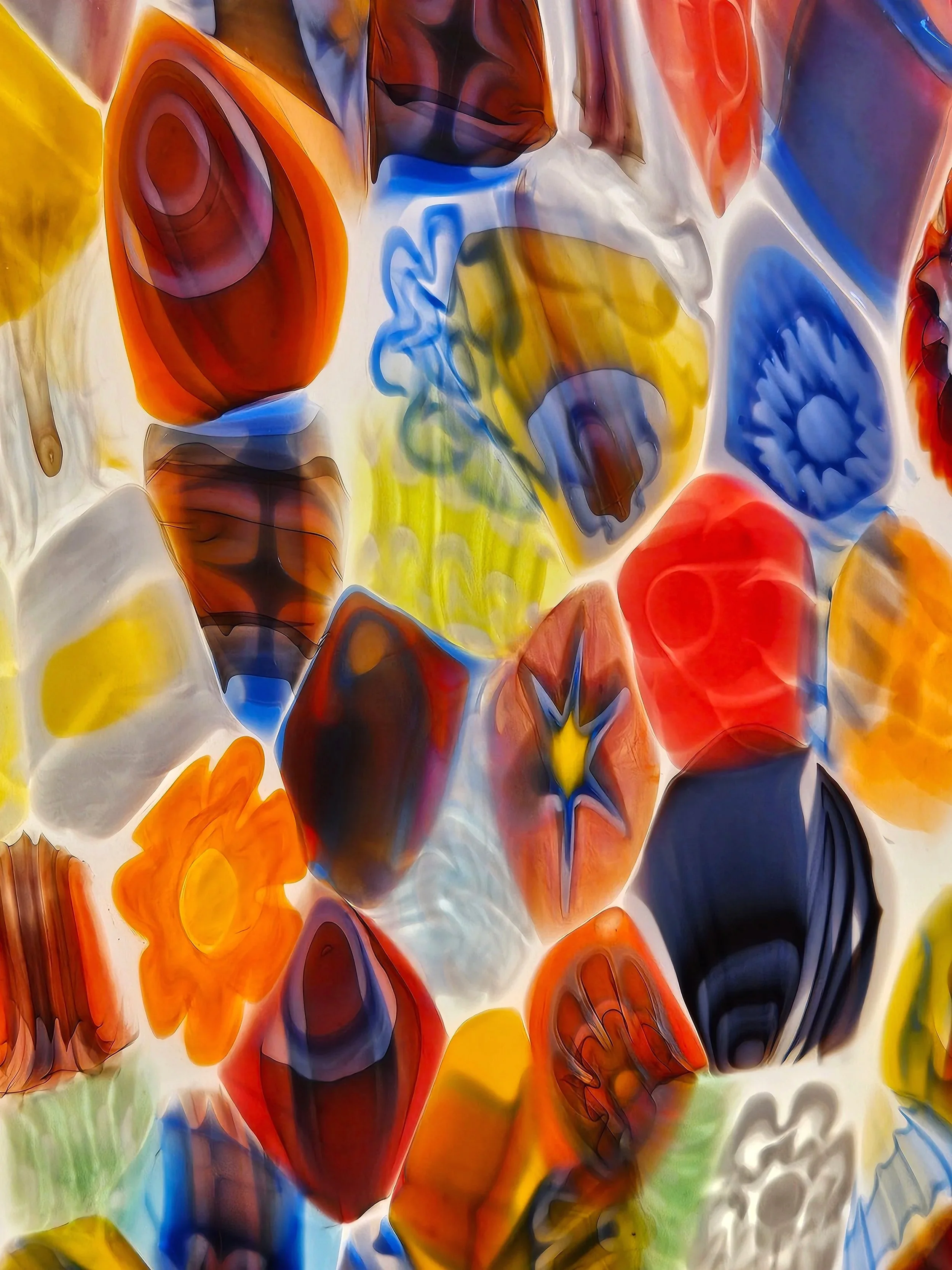 a close up of a vase with a beautiful pattern