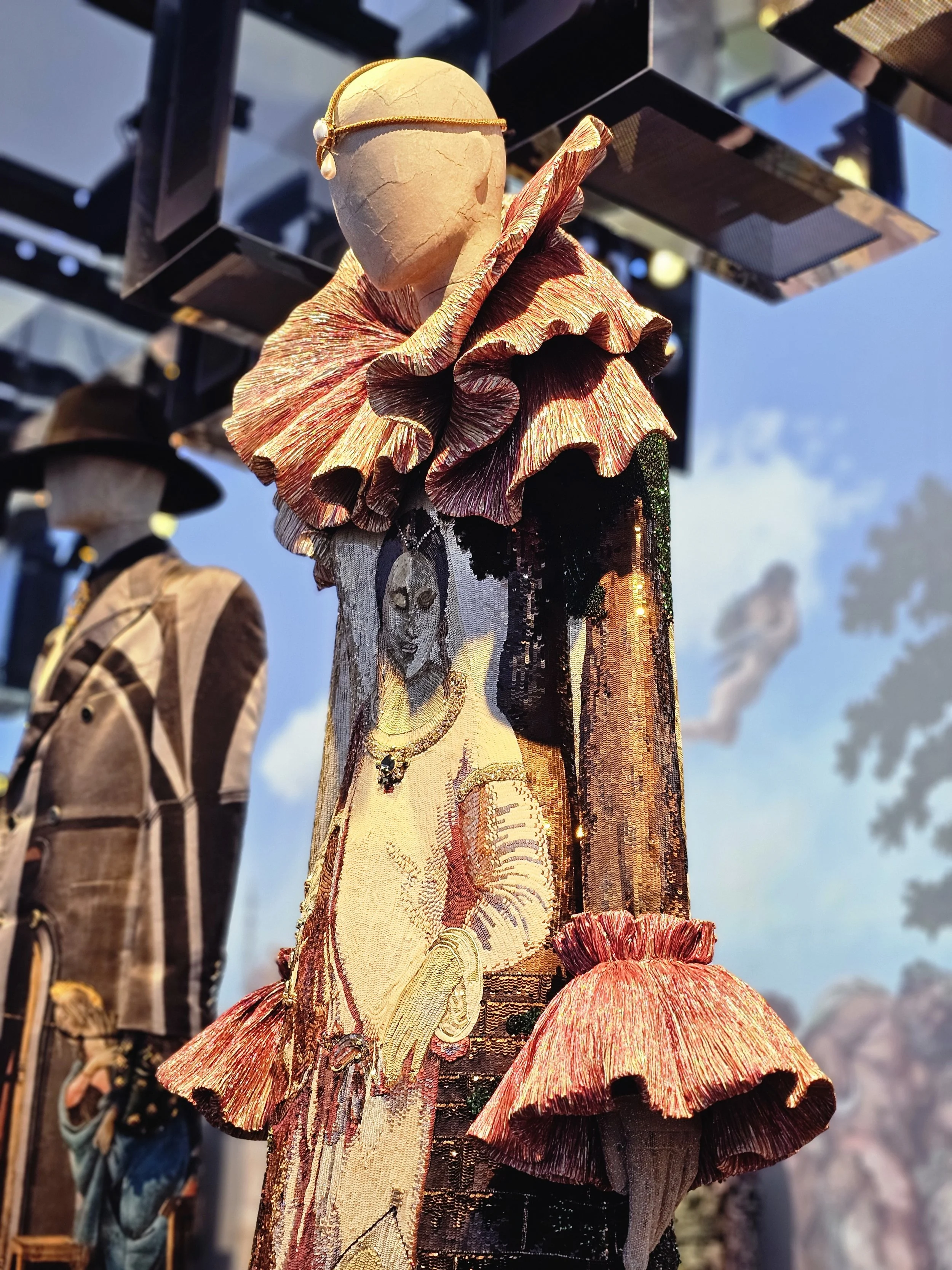 one of the outfits on a mannequin