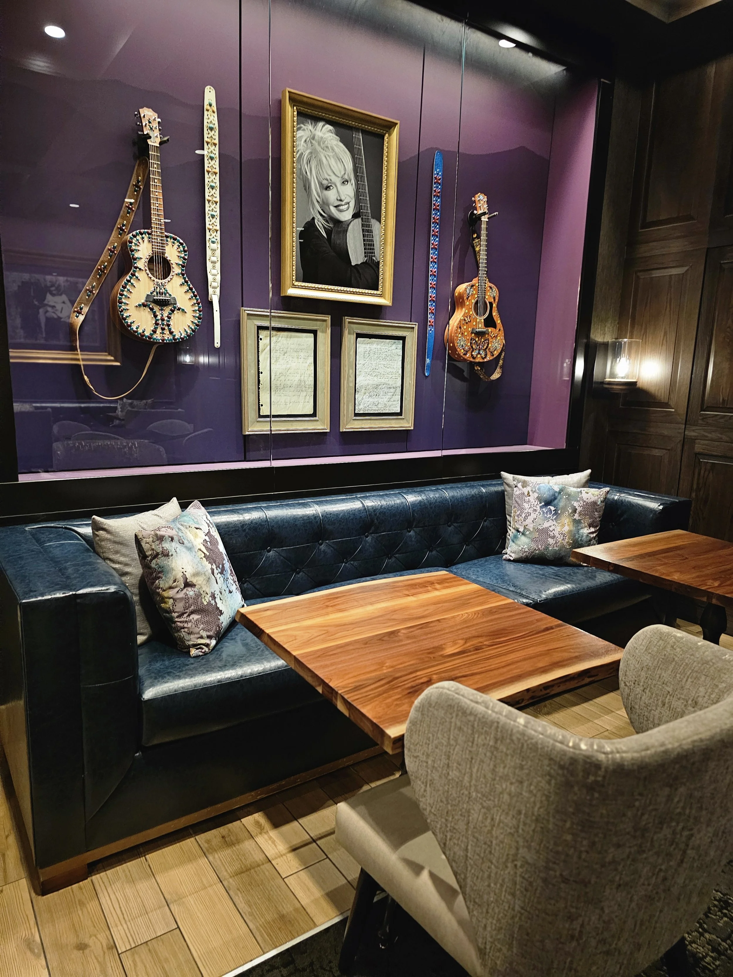 Hotel interior image of Dolly purple wall