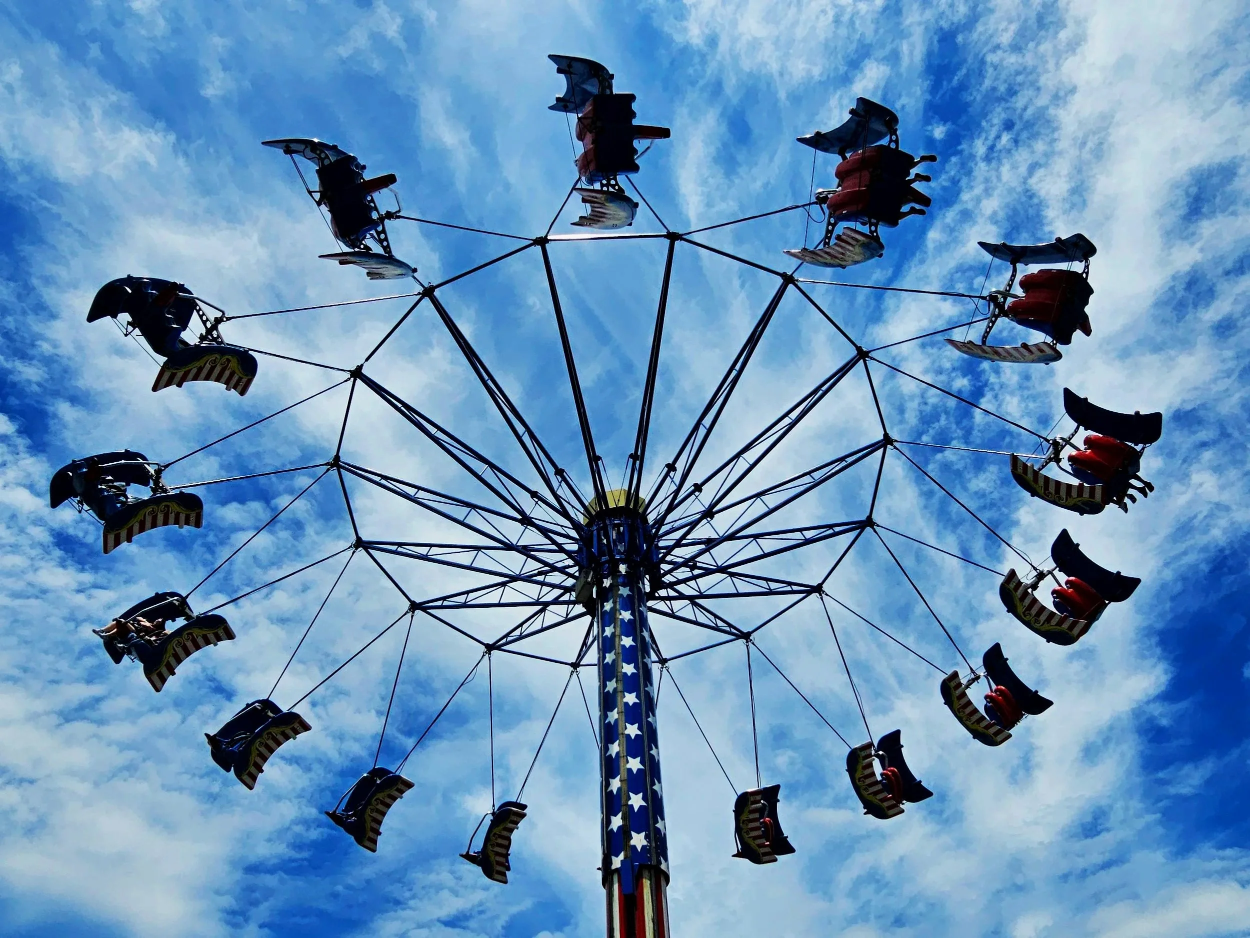 silhouette of a ride