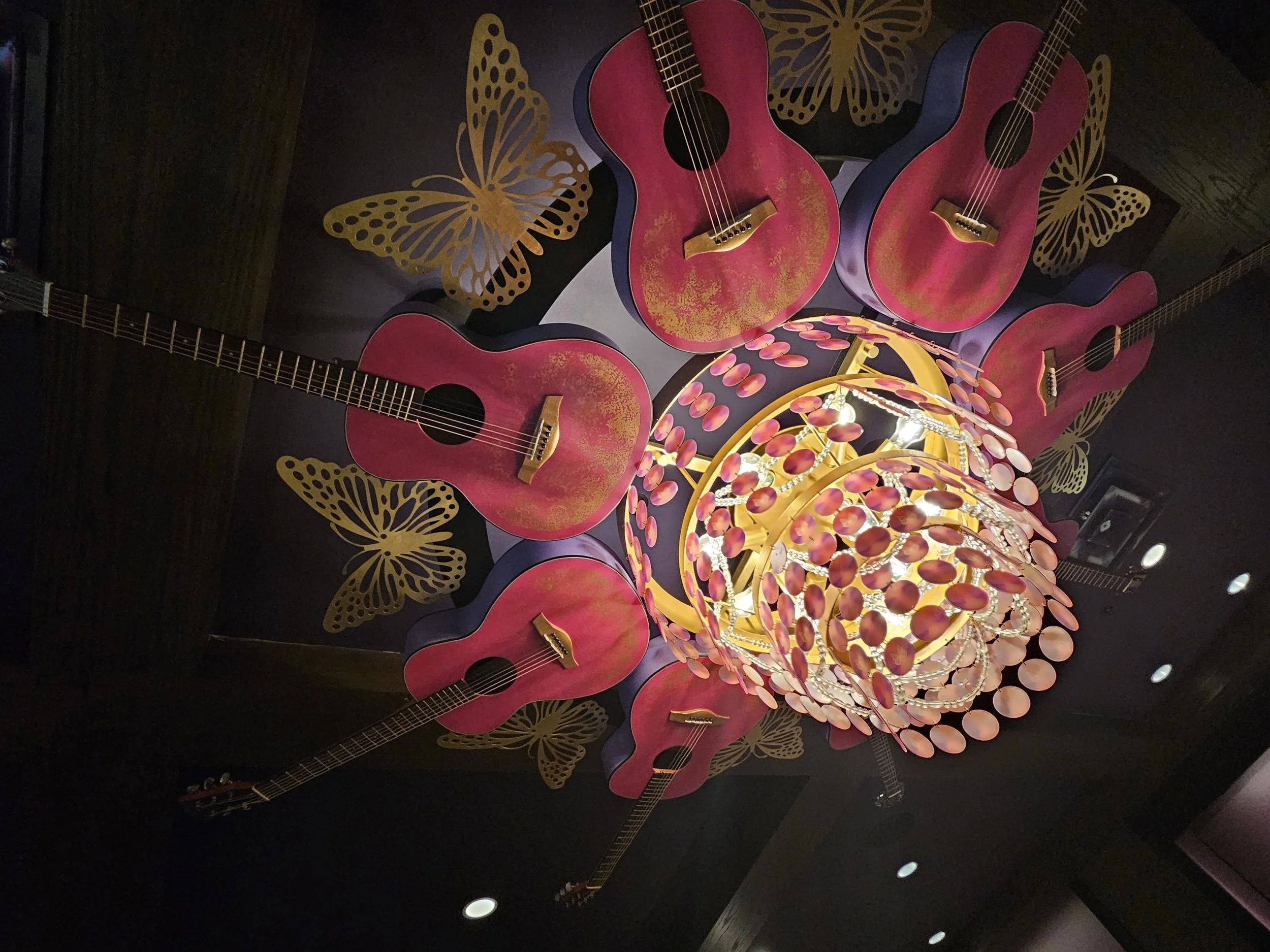 A guitar chandelier