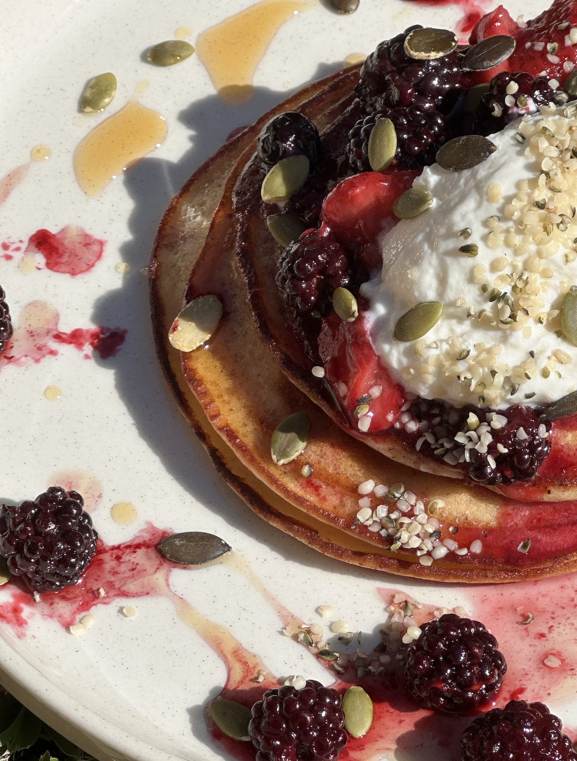 / buckwheat protein pancakes