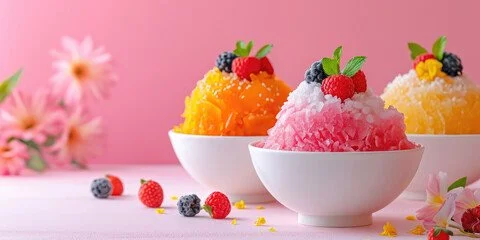 Ask for your Bingsu with water, very refreshing, you have it in all flavors.