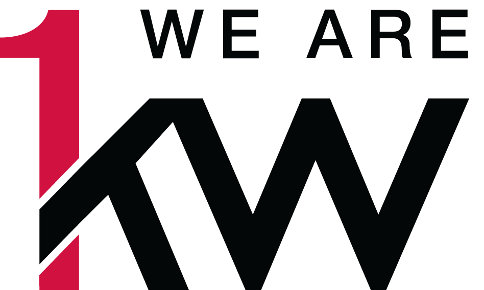 Logo with the text 'WE ARE 1W' in black and red.