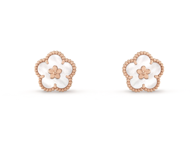Khuyên tai Vancleef Lucky spring, plum blossom