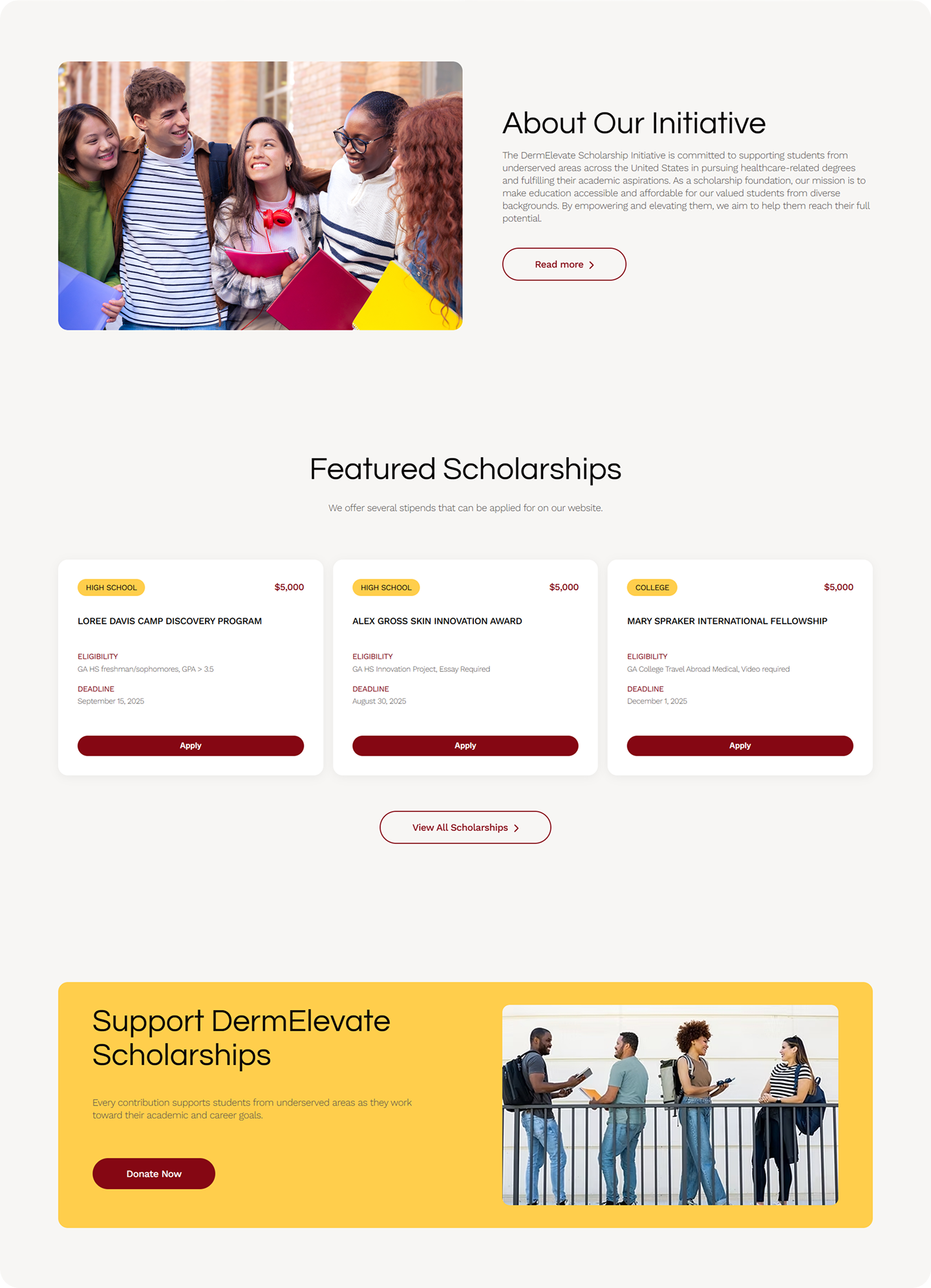 DermElevate  Scholarship Initiative