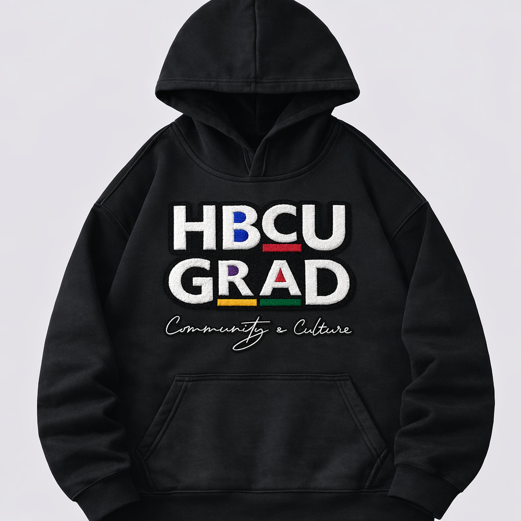 HBCU Grad Pull Over - Black