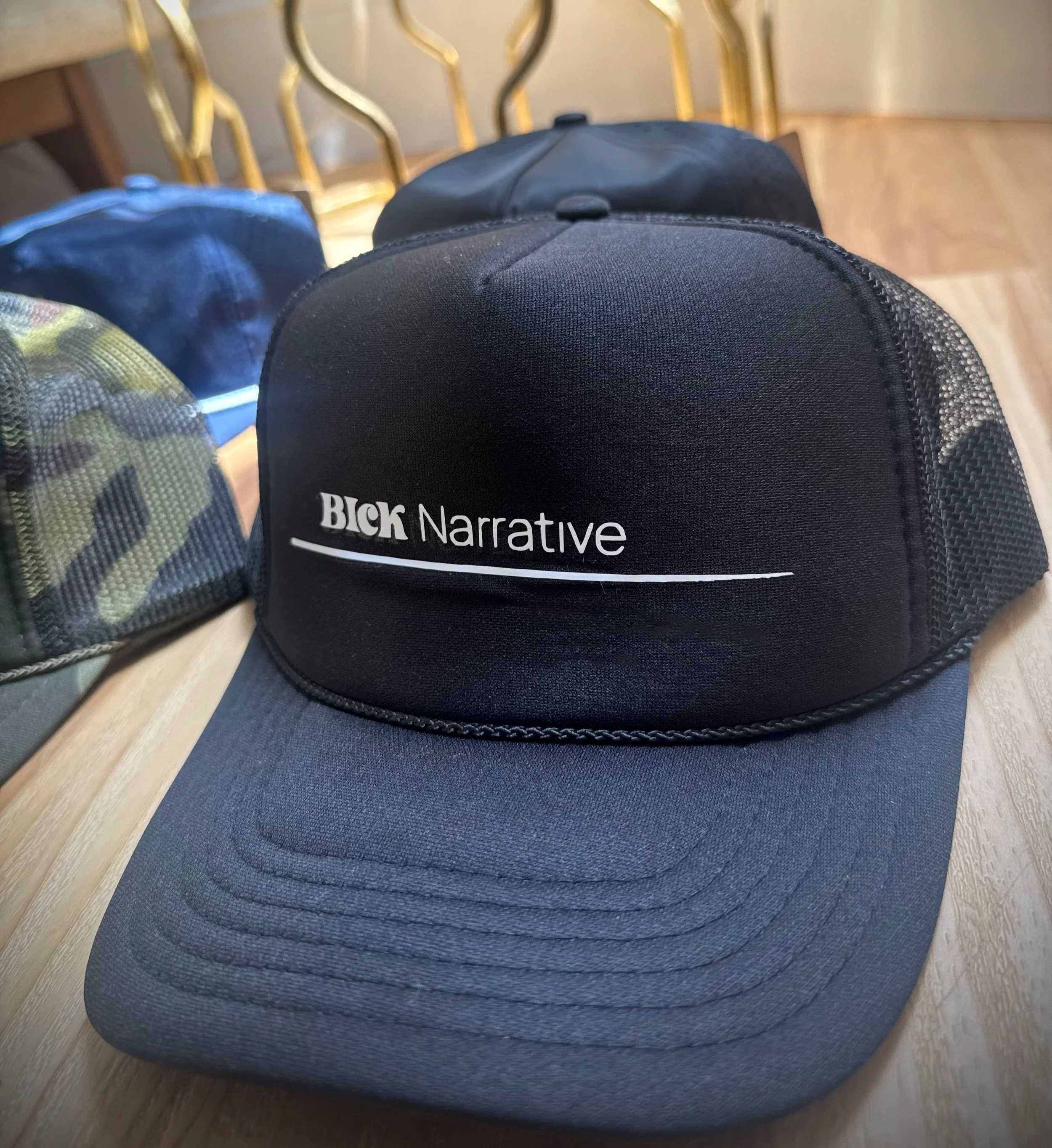 (Foam Trucker Hat Blck/White Blck) Narrative Collective